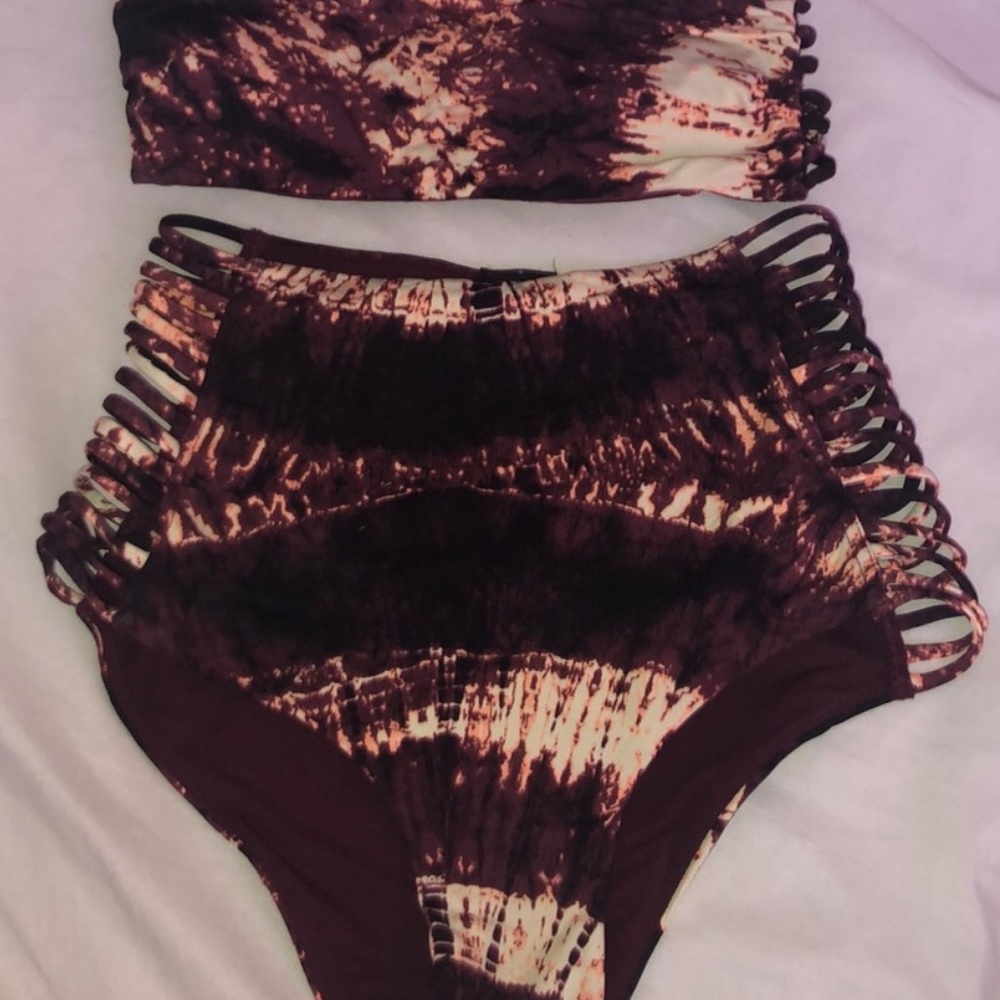 Beatiful colored tie die bathing suit